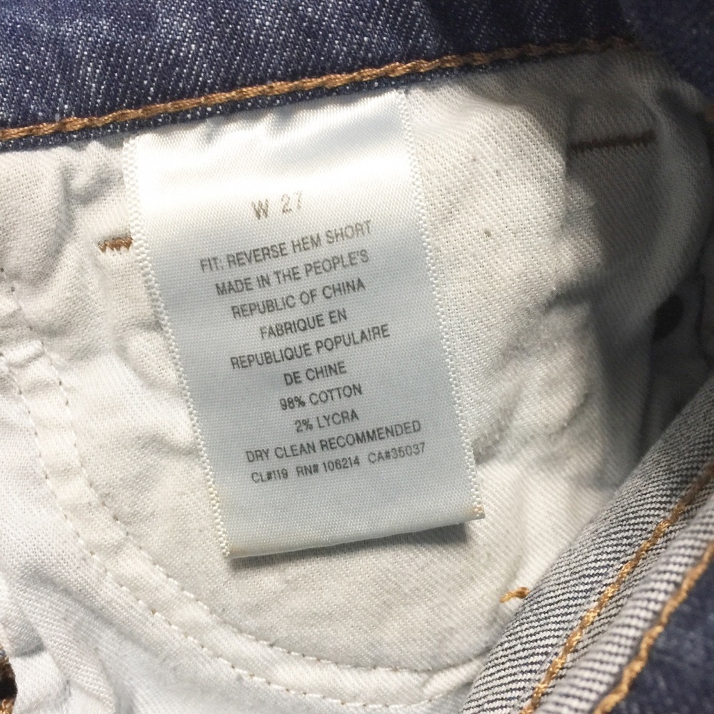 Joe's Jeans Reverse Hem Matilda Denim Shorts 27 - Picture 5 of 6